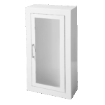 Model 1013F10 Surface Mount Steel Cabinet with Square Trim and Full Glass Door
