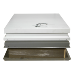 RHRM RetroMount Roof Hatch Dur-Red shut front