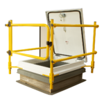 RHRM with RSHWB safety railing open right