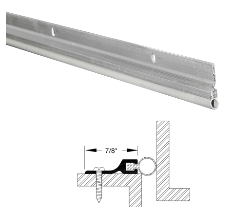 WT-807 Perimeter Weatherstrip Gray Gray Vinyl Insert