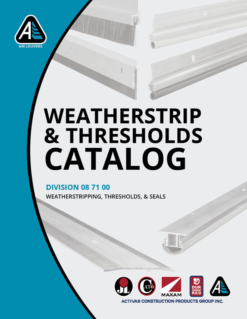 Air Louvers Weatherstrip Threshold Catalog