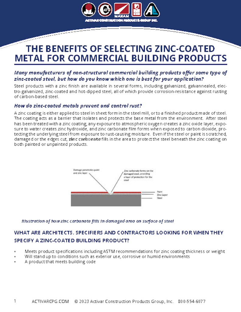 Article - Benefits of Zinc-Coated Metal